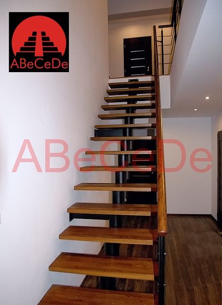 Modulové schodiště přímé se standardním zábradlím (Písek u Jablunkova)
